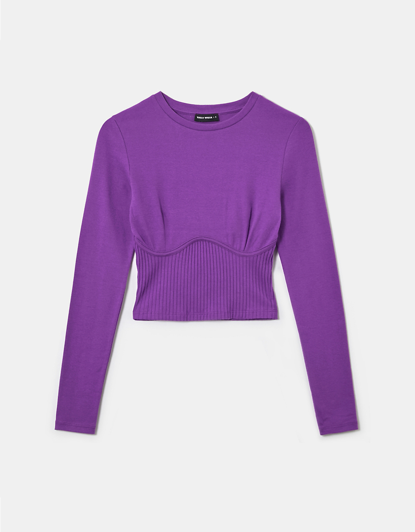 TALLY WEiJL, Knit Basic Cropped  Top for Women