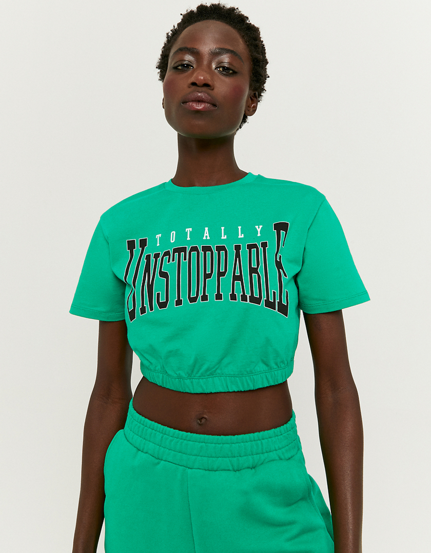TALLY WEiJL, Green Printed T-shirt for Women