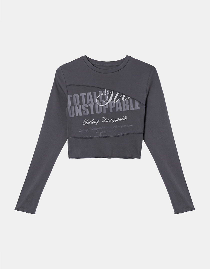 TALLY WEiJL, T-shirt Fantasia Grigia for Women