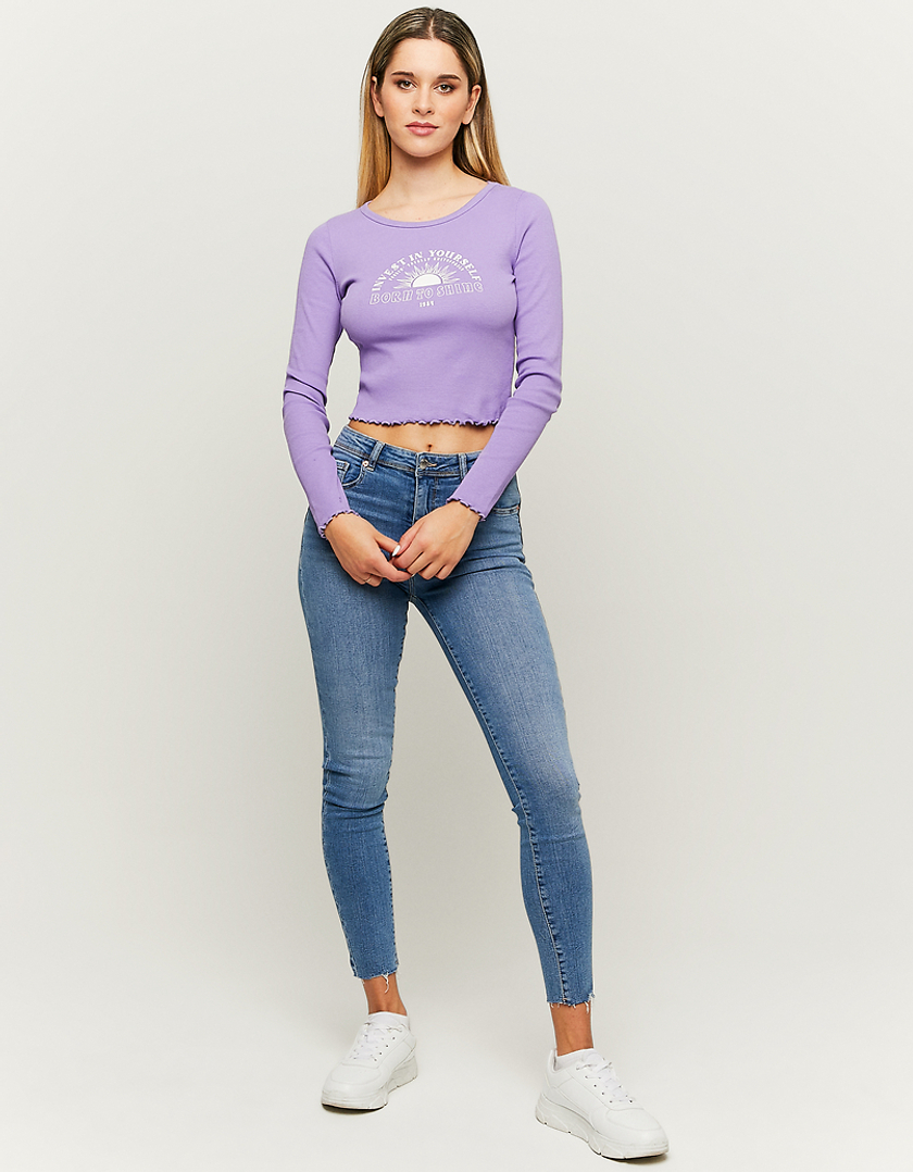 TALLY WEiJL, Purple Printed T-shirt for Women