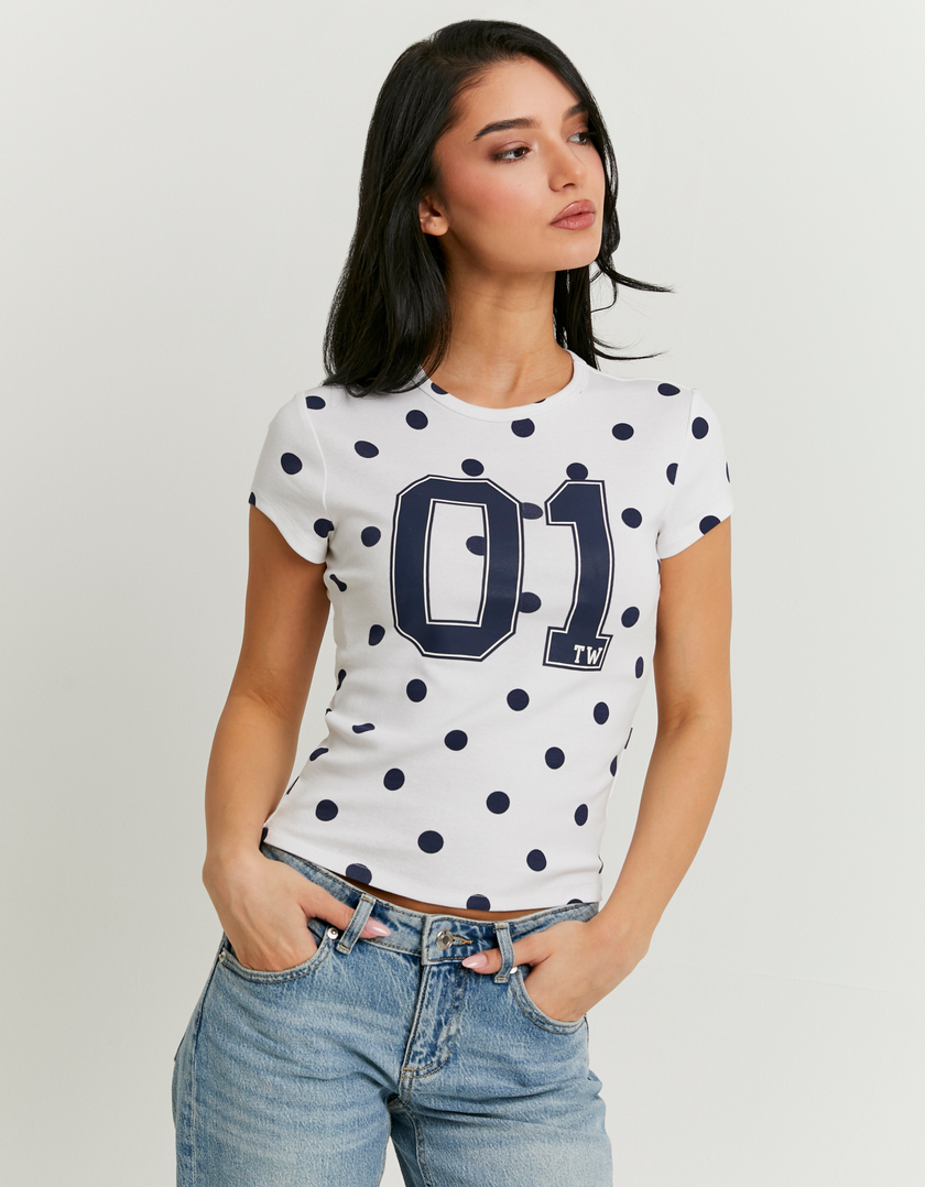 T-shirt bianca con stampa