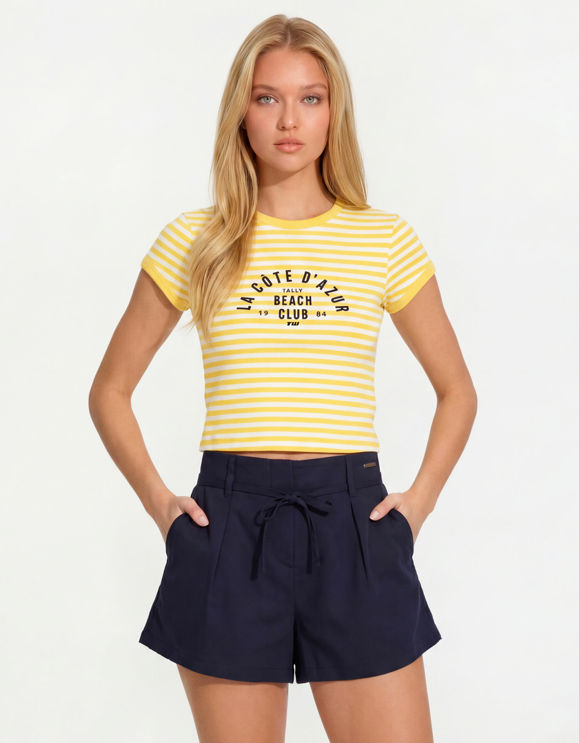 Yellow Printed T-shirt