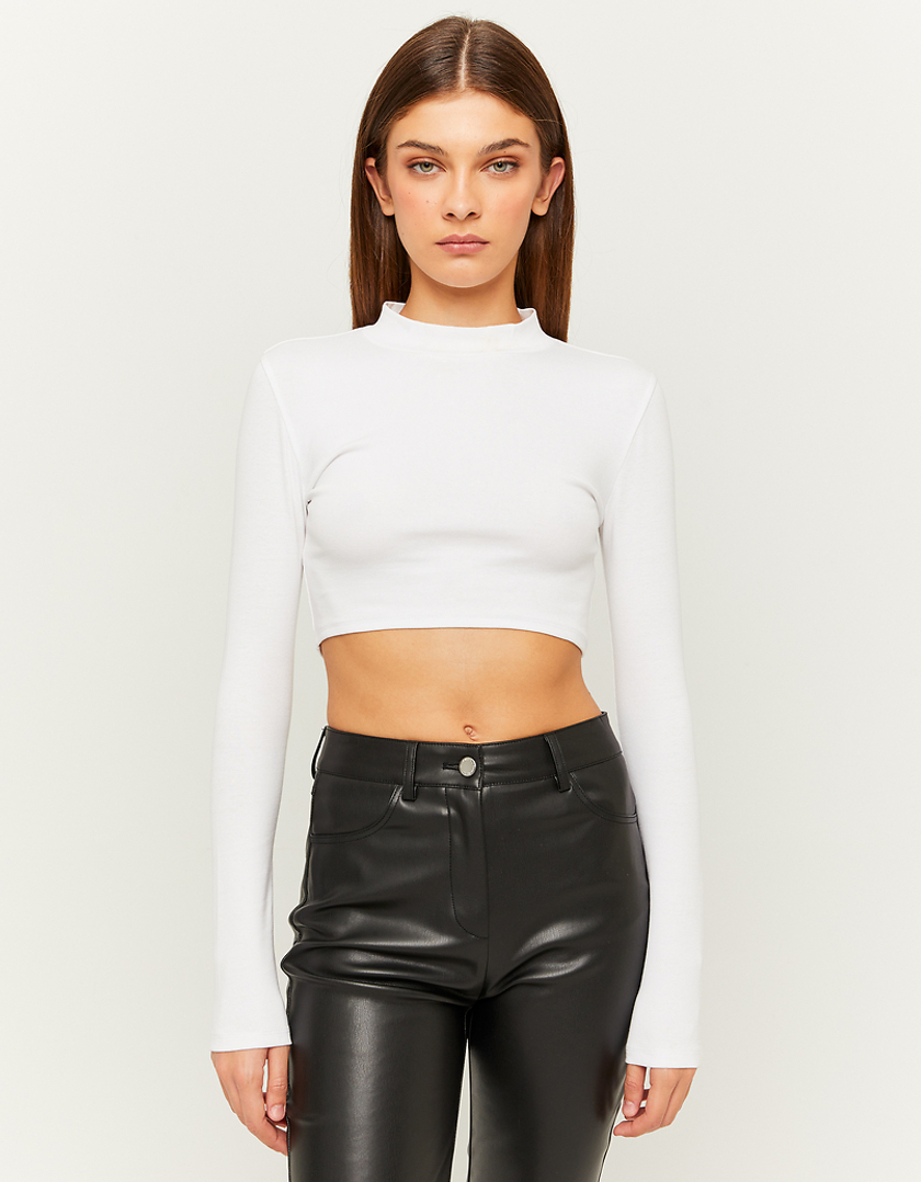 TALLY WEiJL, White Cropped T-Shirt for Women