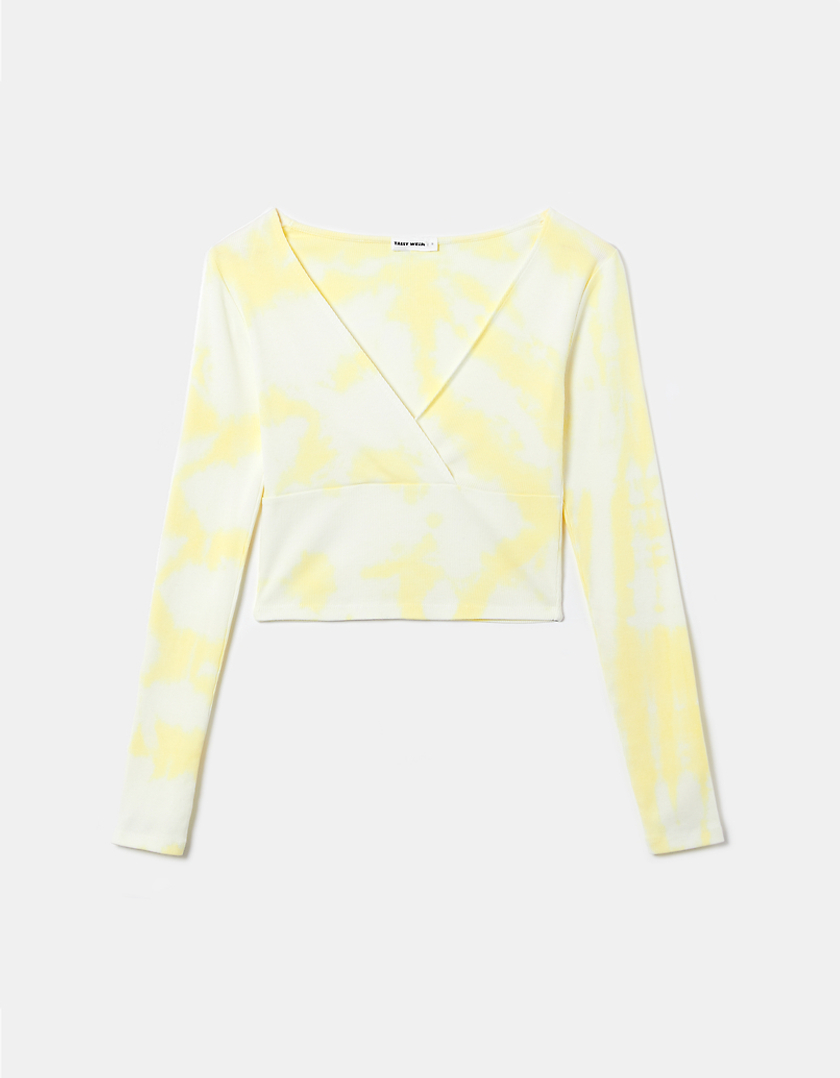TALLY WEiJL, Top Court Manches Longues Tie Dye for Women