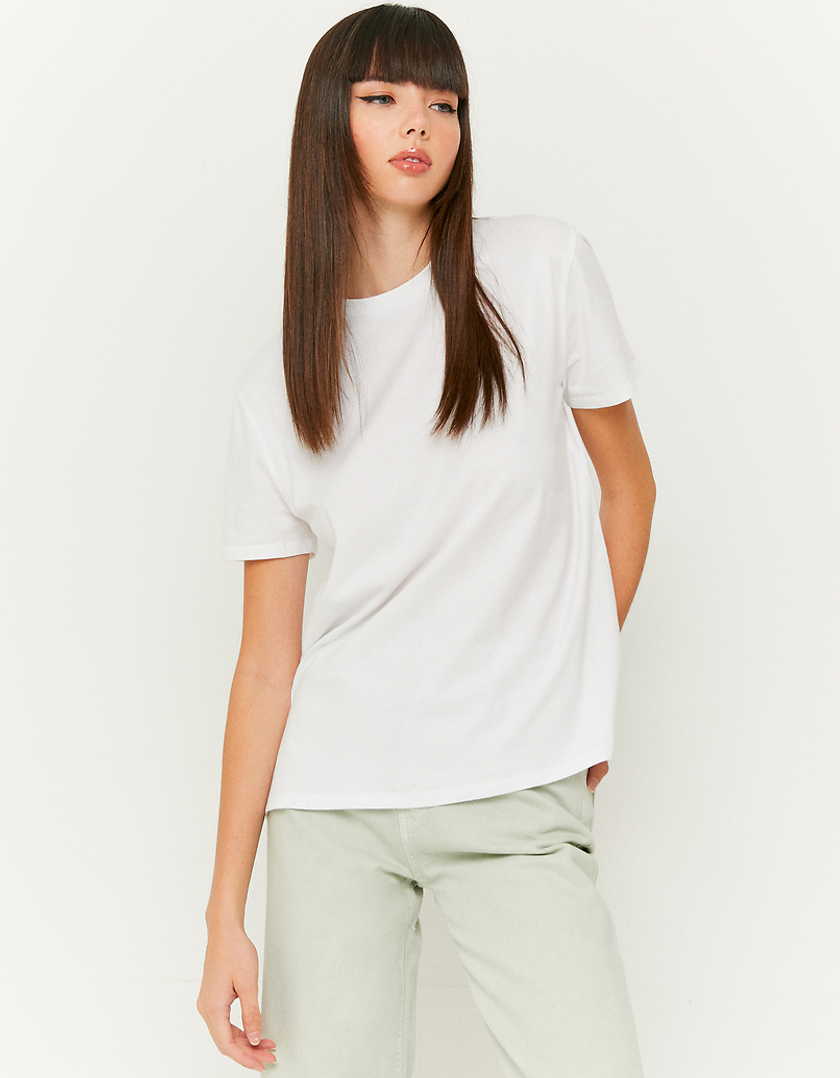 TALLY WEiJL, Biały t-shirt Basic for Women