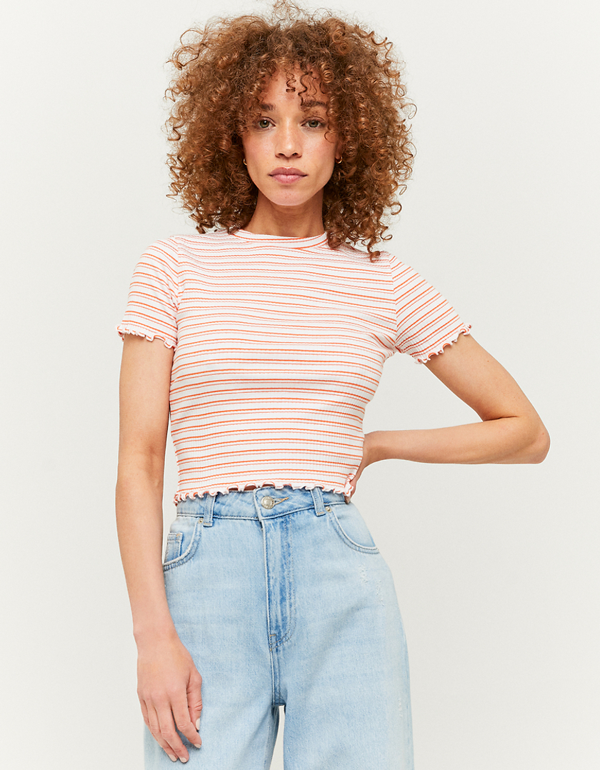 TALLY WEiJL, Striped Short Sleeves T-shirt for Women