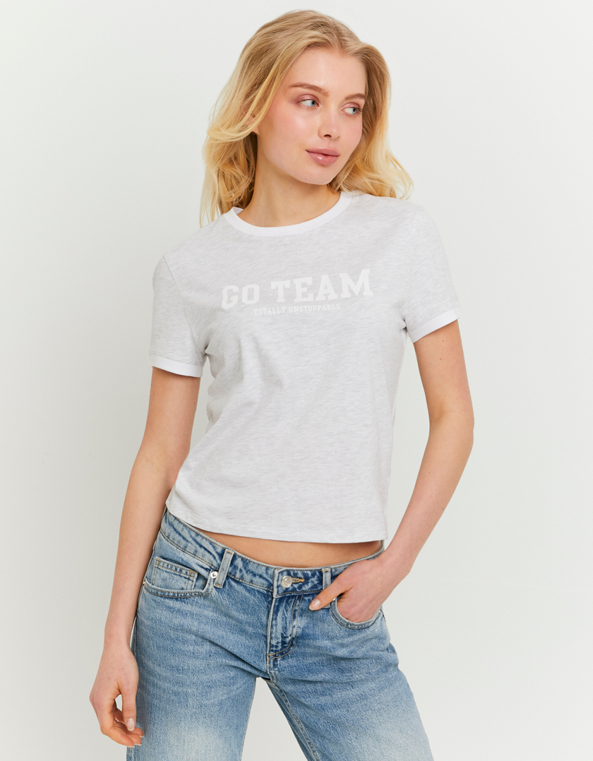 Grey Printed T-Shirt
