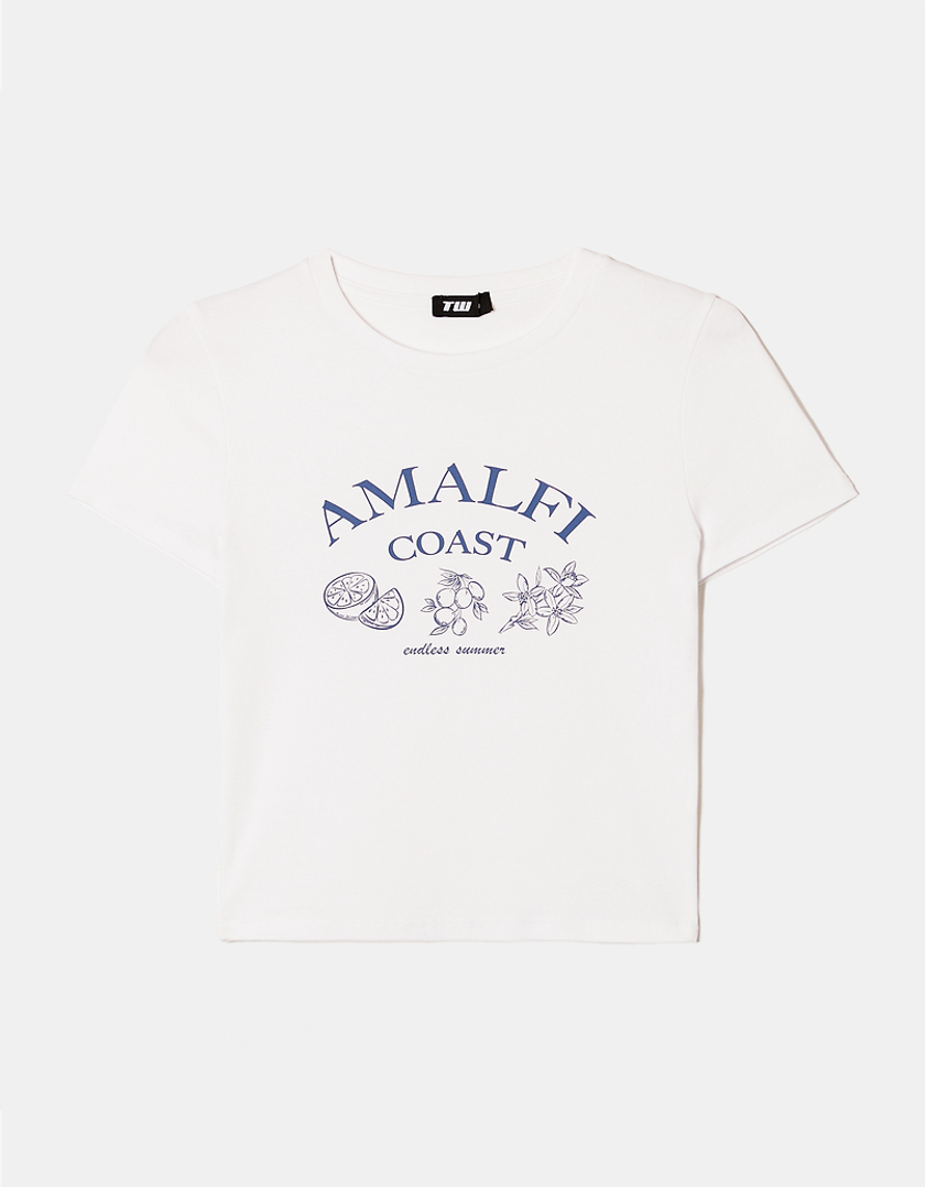 TALLY WEiJL, T-shirt Court Blanc for Women