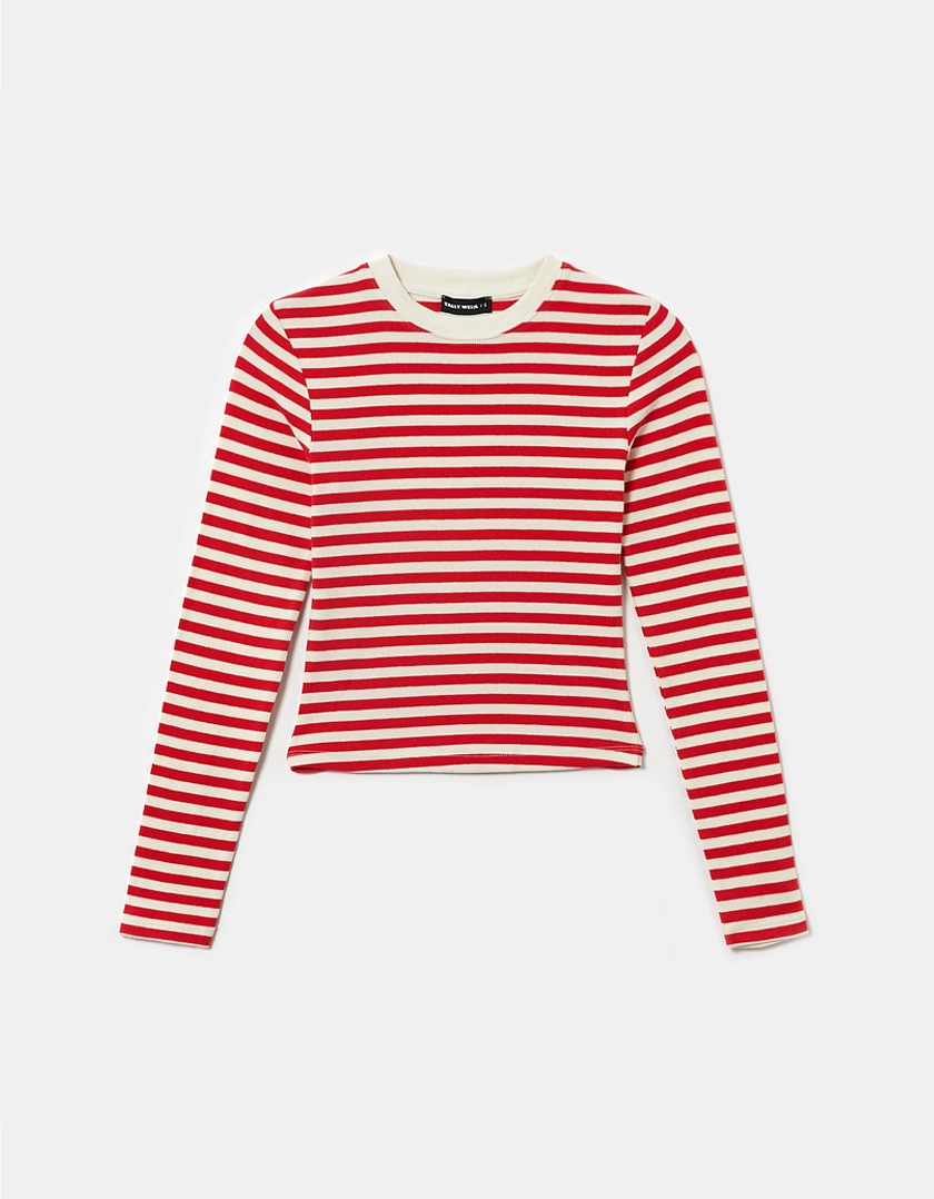 TALLY WEiJL, Long Sleeves Striped T-shirt for Women