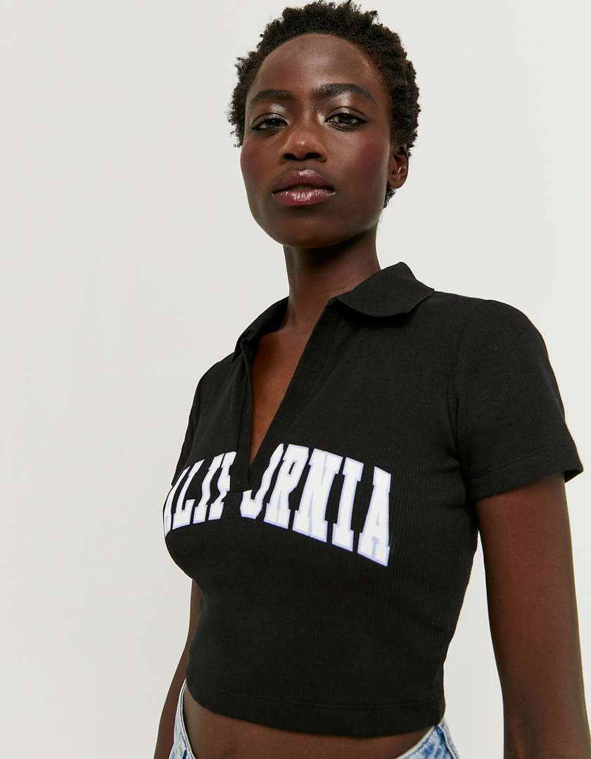 TALLY WEiJL, Μπλουζάκι με μαύρη στάμπα for Women