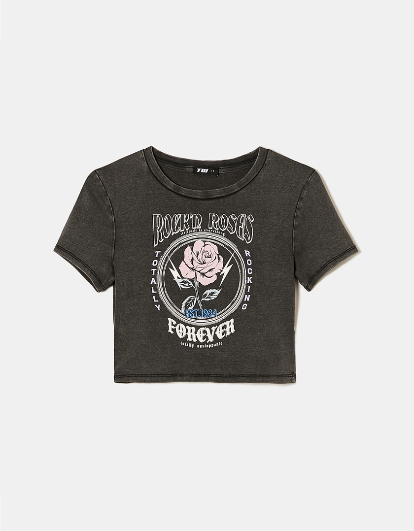TALLY WEiJL, Bedrucktes Cropped-T-Shirt for Women