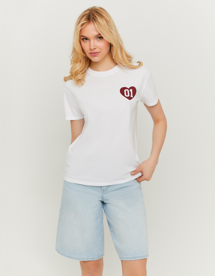 T-shirt bianca con stampa