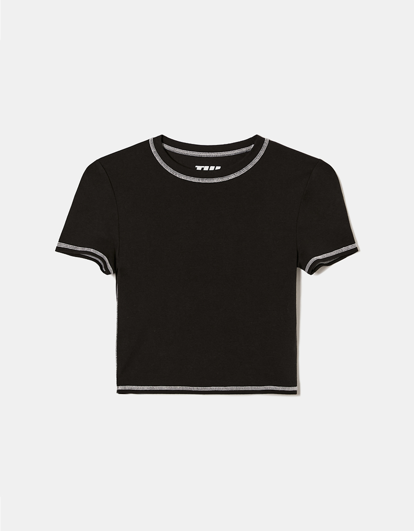 T-shirt With Contrast Stitching TALLY WEiJL | Netherlands