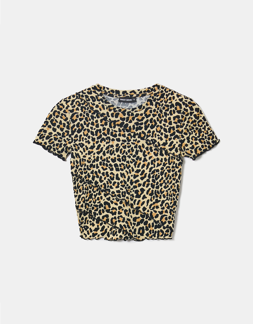 TALLY WEiJL, Animal Print T-Shirt for Women