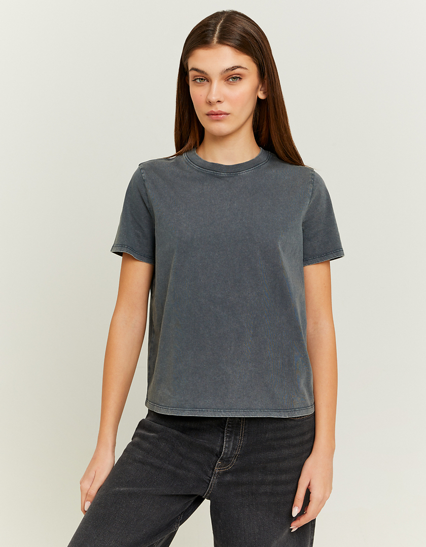 TALLY WEiJL, T-shirt basique effet délavé acide kaki for Women