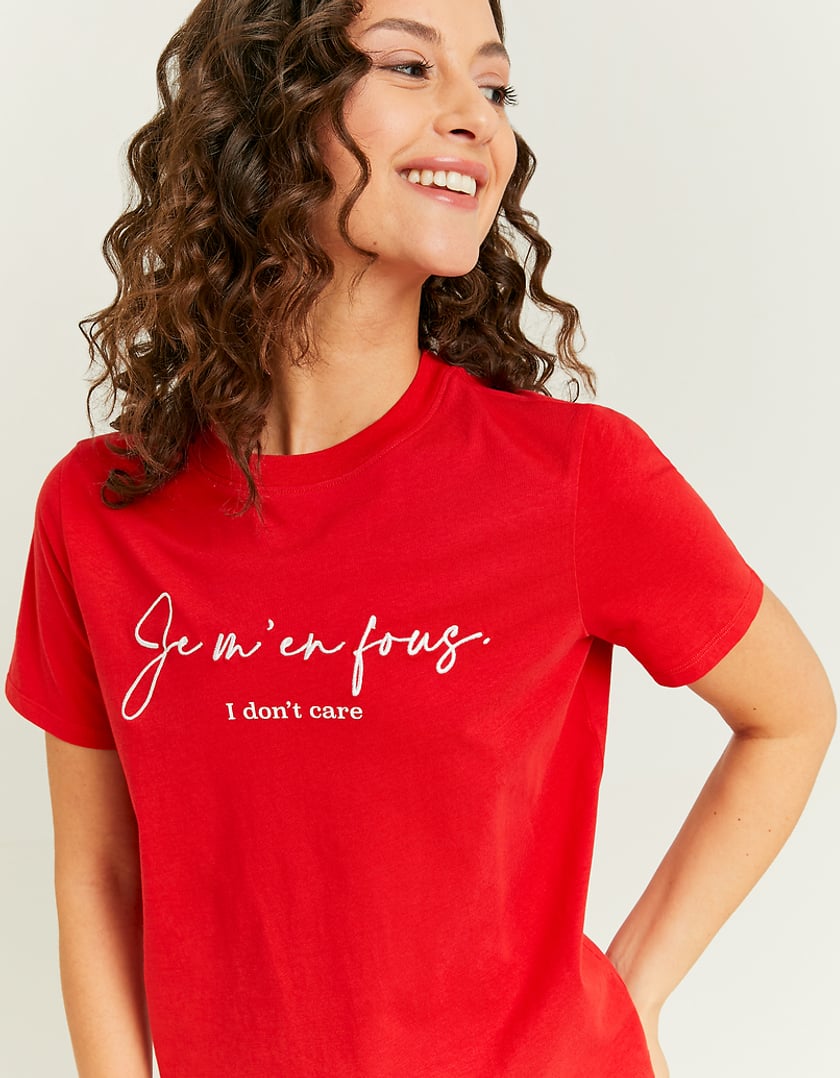 TALLY WEiJL, Red Oversize Printed T-shirt for Women