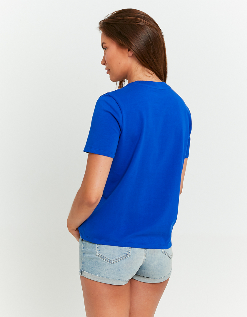 TALLY WEiJL, Maglietta Blu con Stampa Regular Fit for Women