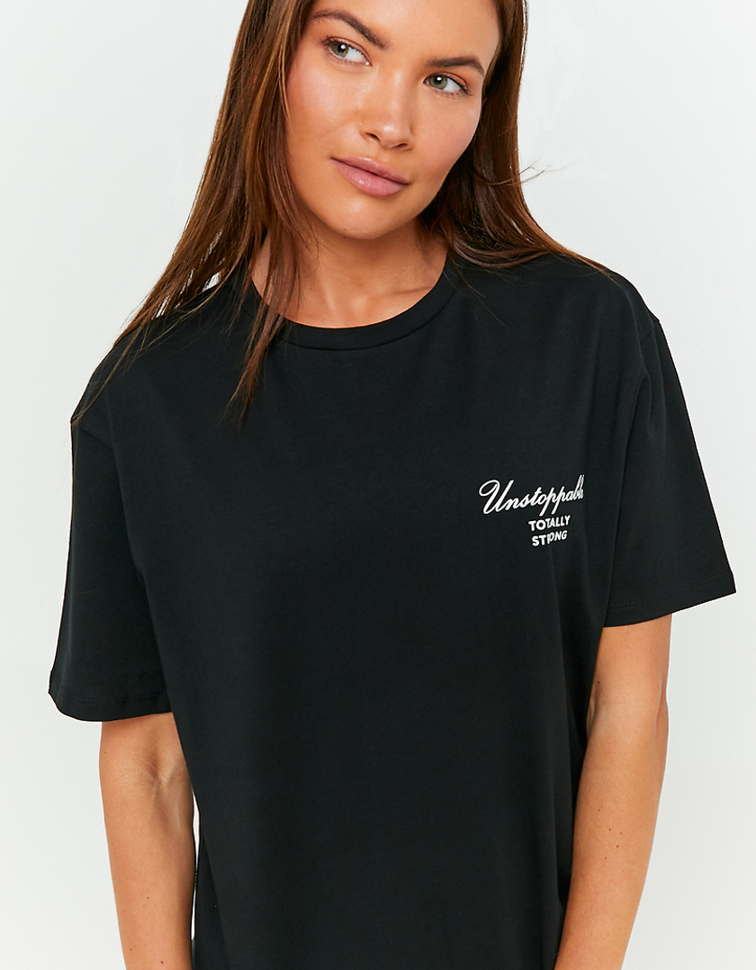 TALLY WEiJL, T-shirt Loose Μαύρο for Women