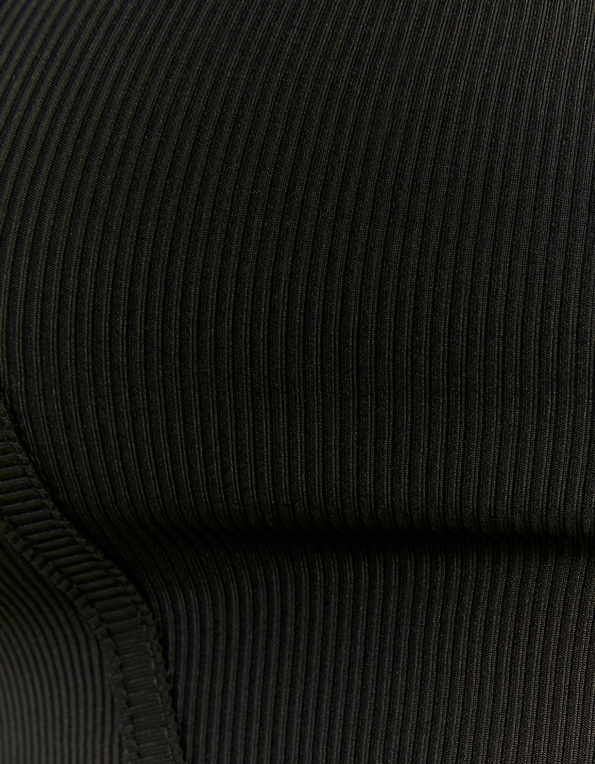 TALLY WEiJL, Μαύρο Cropped Corset Top for Women