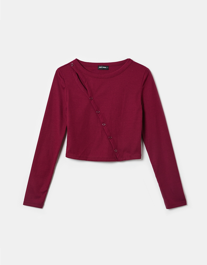 TALLY WEiJL, Top Cut Out A Costine Bordeaux for Women