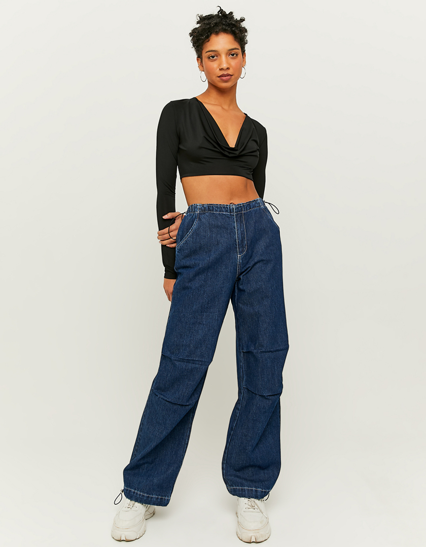 TALLY WEiJL, Black Cropped  Top for Women