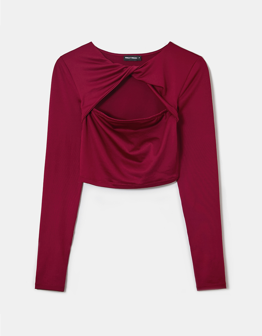 TALLY WEiJL, Cropped Cut Out Top for Women