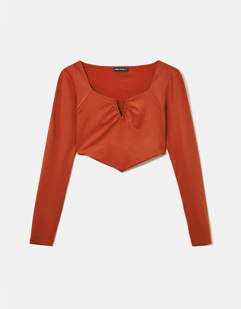 TALLY WEiJL, Cropped Ruched  Top  for Women