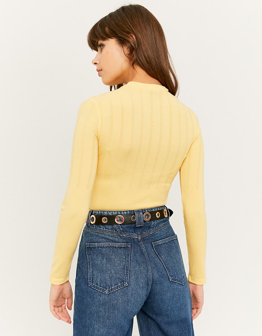 TALLY WEiJL, Top Manches Longues Jaune for Women