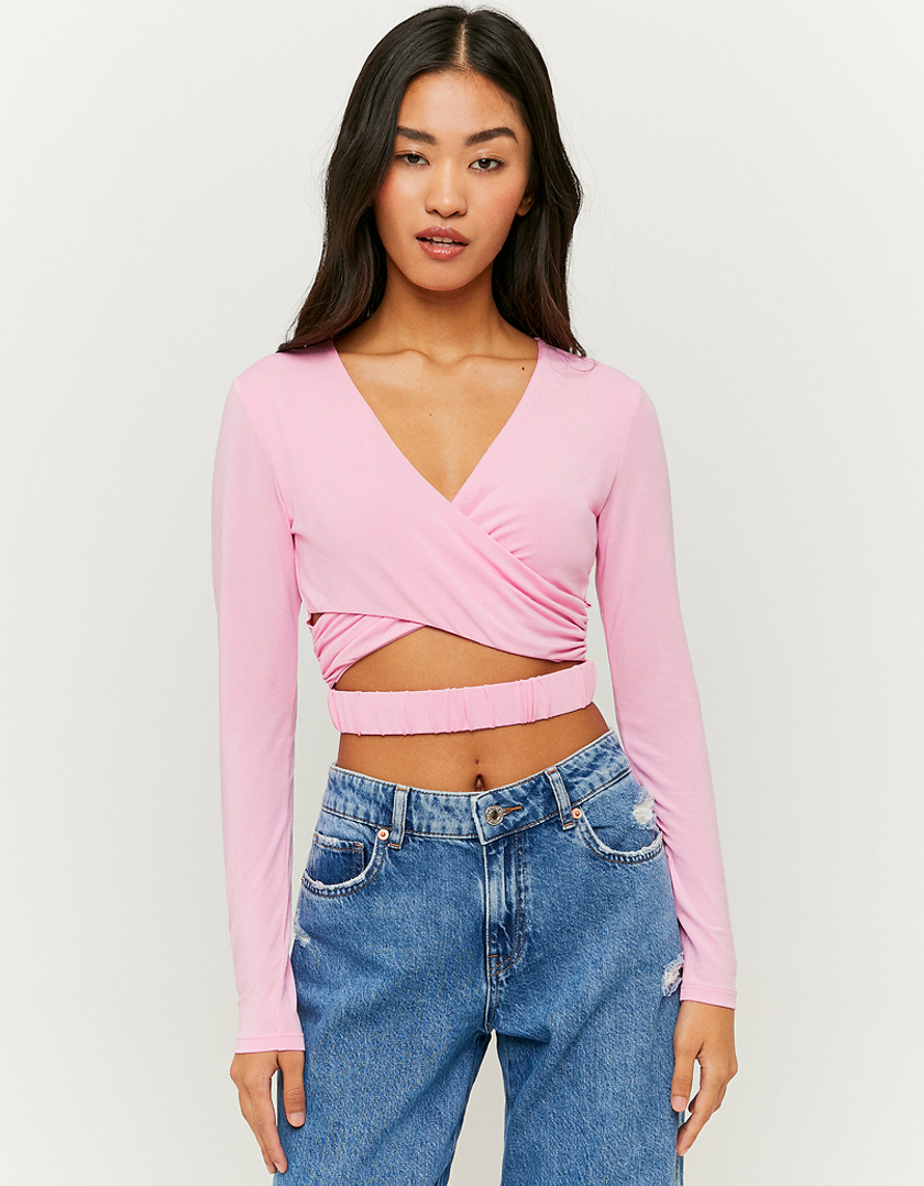 TALLY WEiJL, Top Corto Cut Out Rosa for Women
