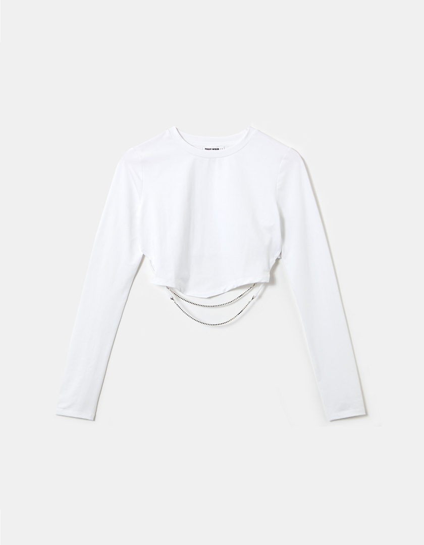 TALLY WEiJL, Top Con Dettaglio Elegante Bianco for Women