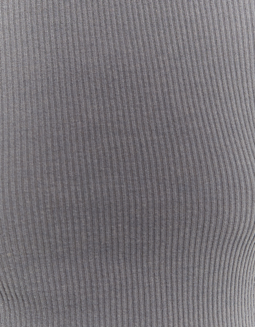 TALLY WEiJL, Grey Long Sleeves Basic T-Shirt for Women