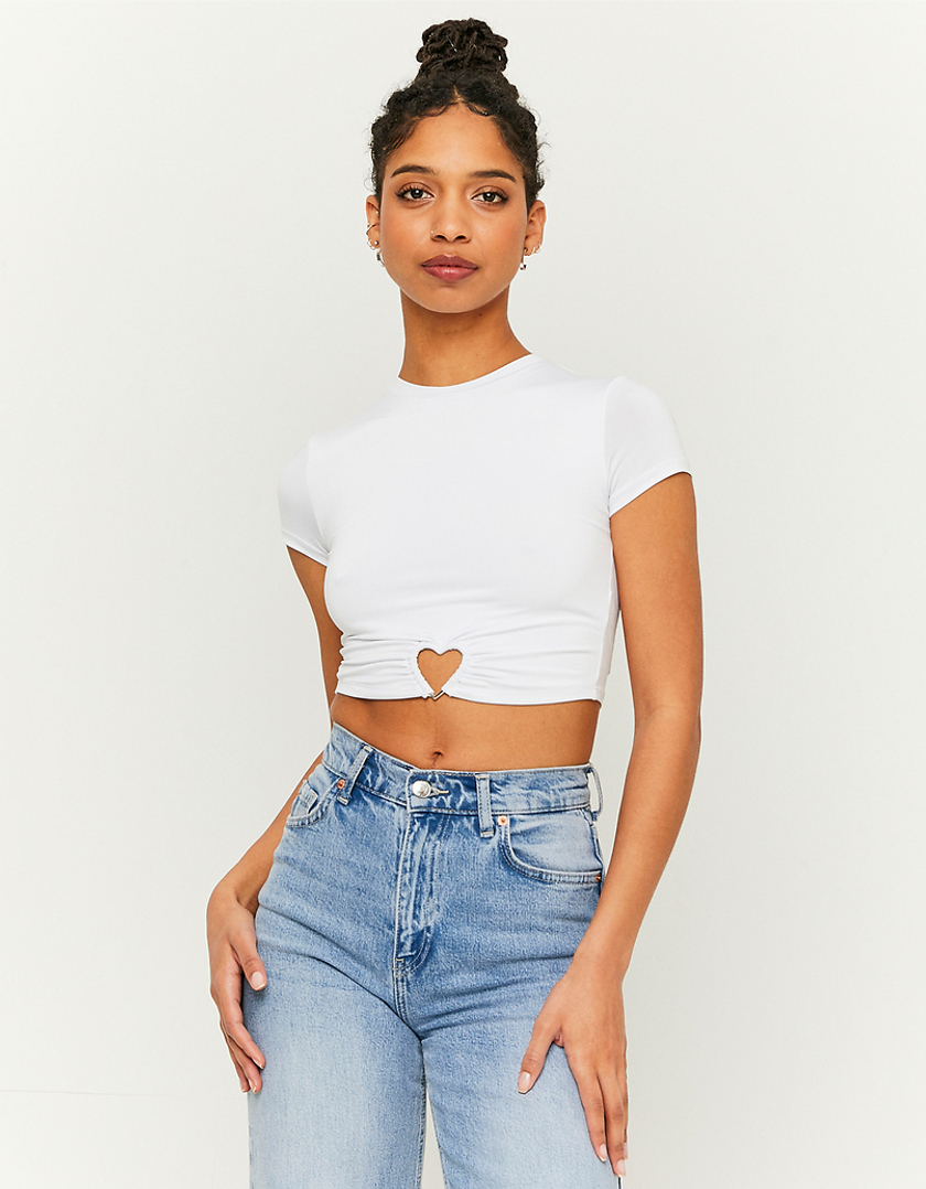 TALLY WEiJL, Cropped Top With Cut Out Detail for Women
