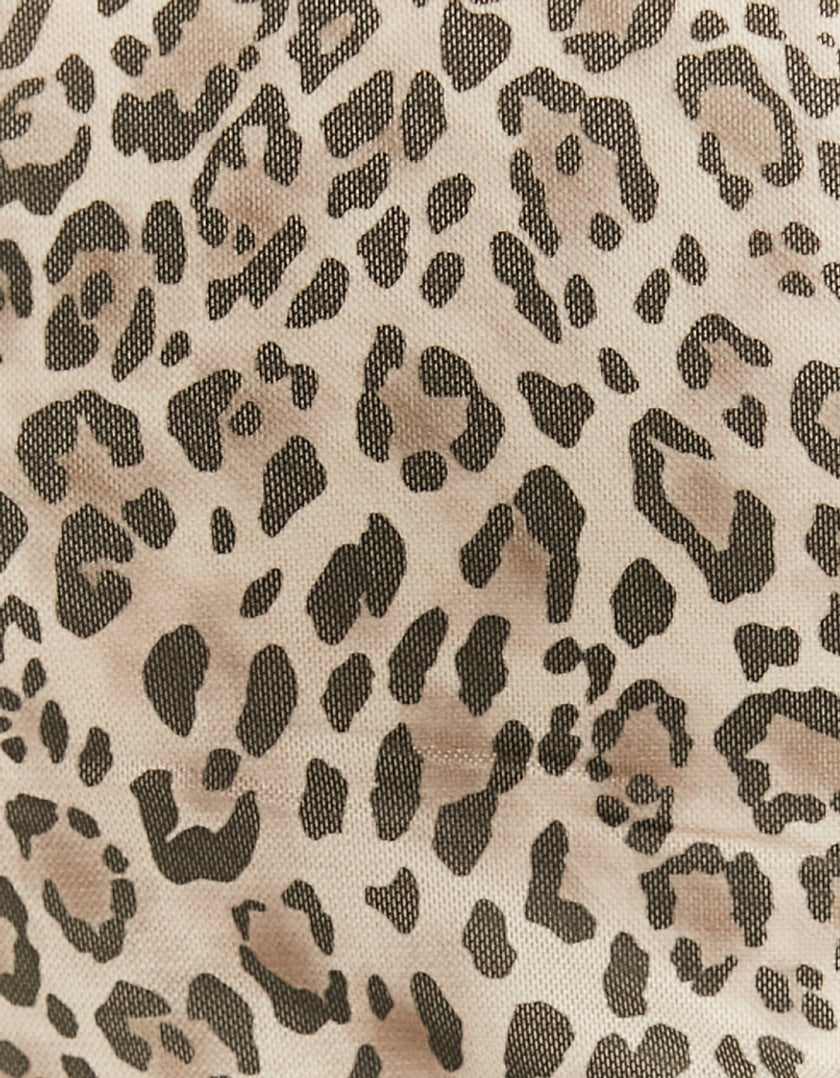 TALLY WEiJL, Τοπ Cropped Animal Print for Women