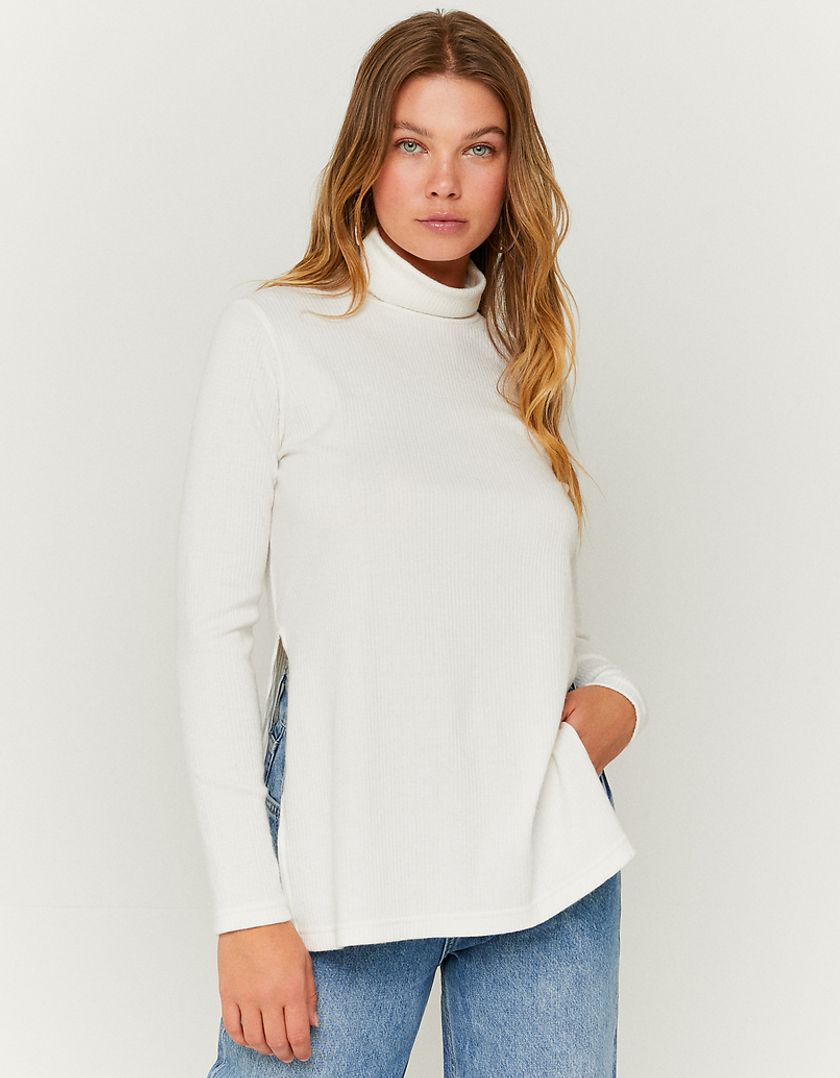 TALLY WEiJL, Weißer Basic Pullover for Women