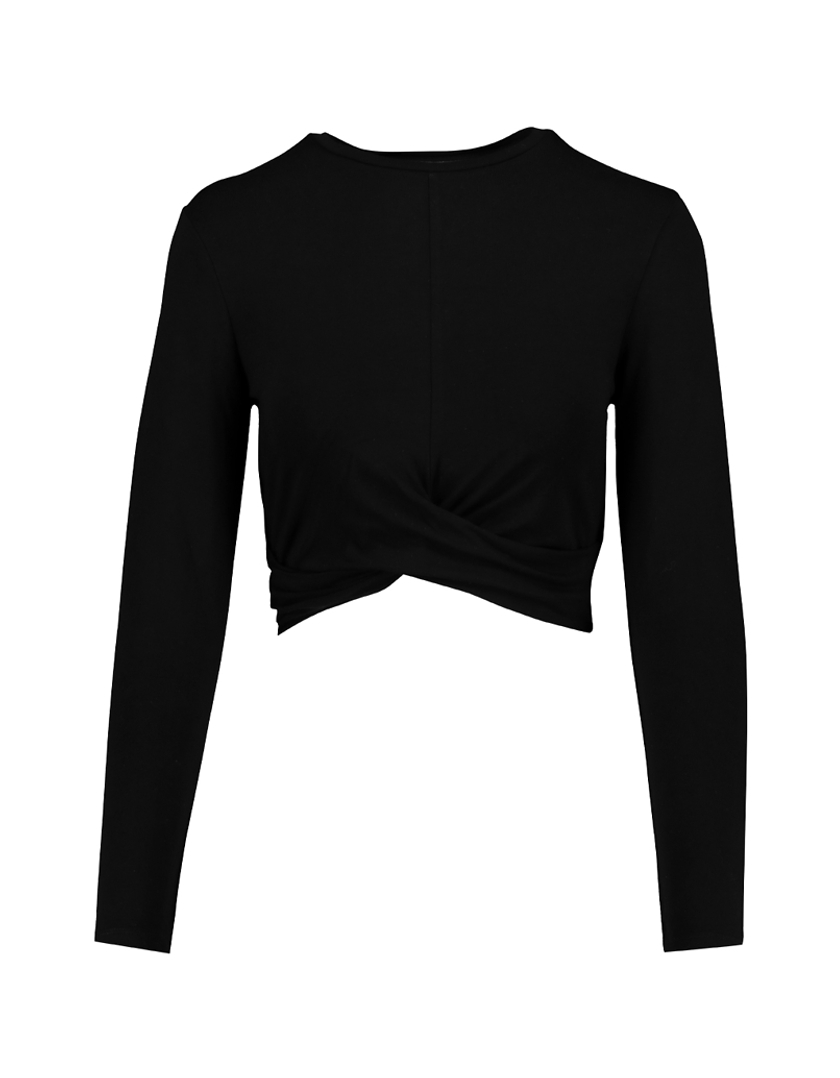 TALLY WEiJL, Top Nero Cropped for Women