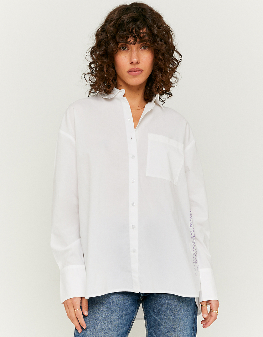 TALLY WEiJL, White Printed Shirt for Women