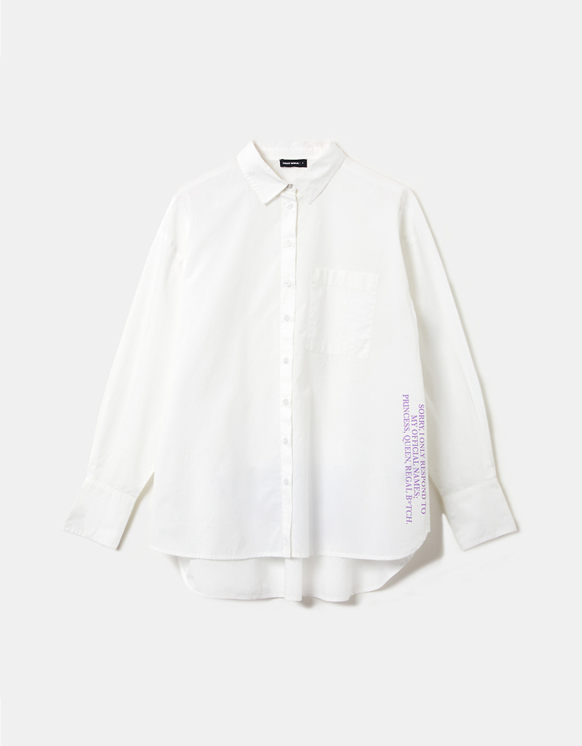 TALLY WEiJL, White Printed Shirt for Women