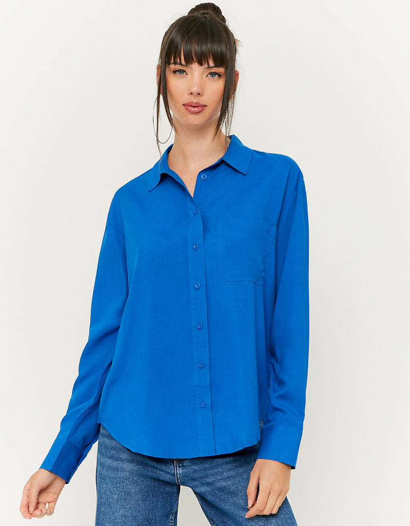 TALLY WEiJL, Chemise Manches Longues Bleue for Women