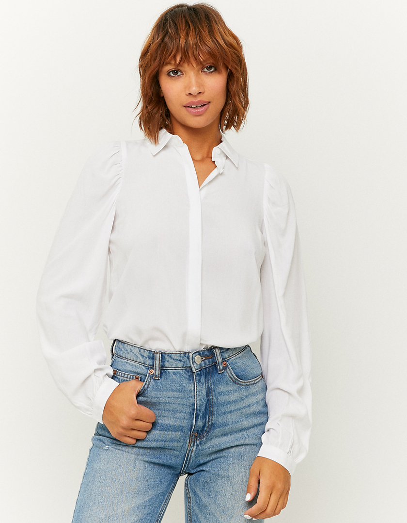 TALLY WEiJL, White Buttoned Loose Shirt for Women