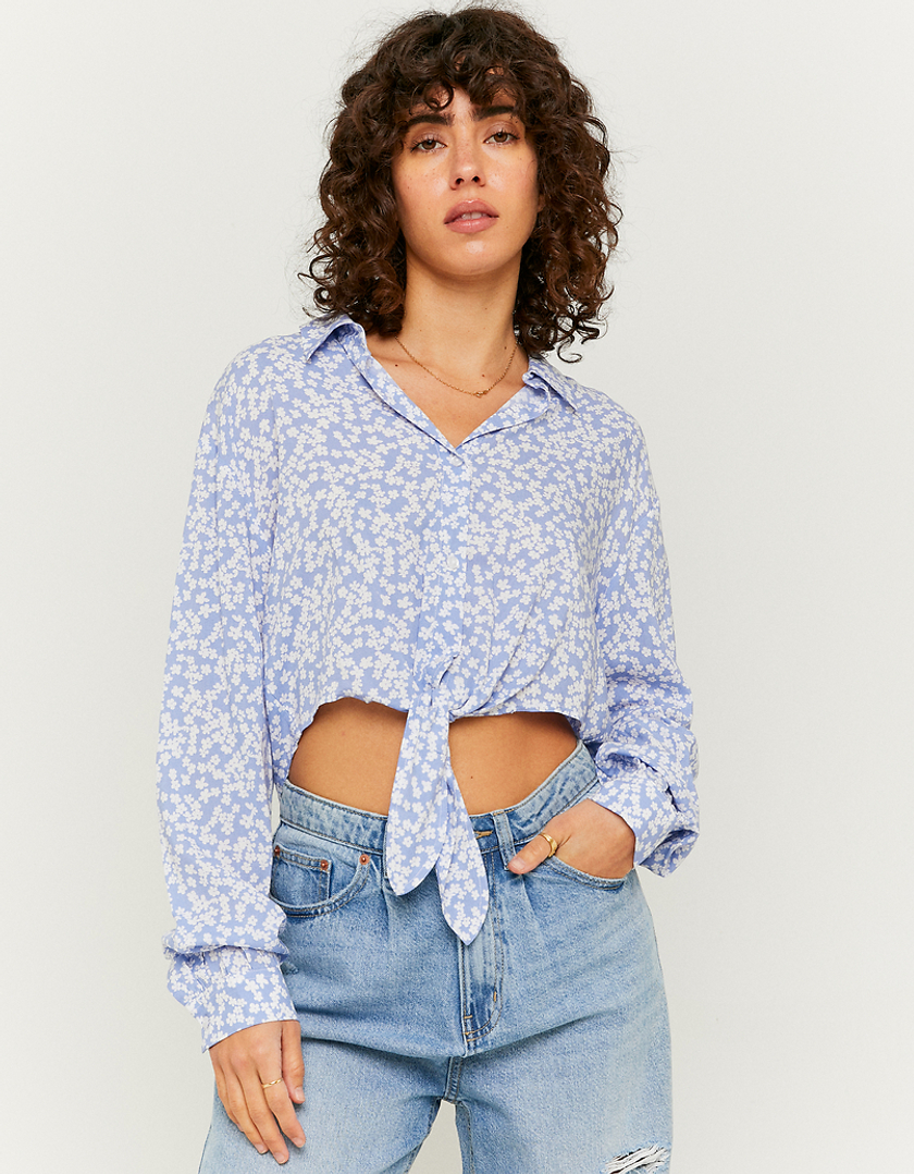 TALLY WEiJL, Τυπωμένο Cropped πουκάμισο for Women