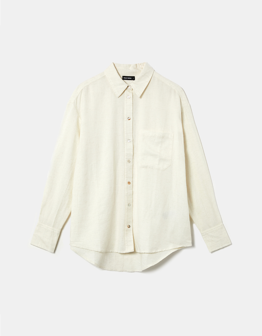 TALLY WEiJL, Chemise Oversize Blanche for Women