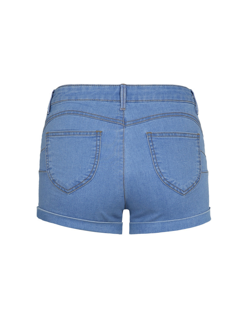 TALLY WEiJL, Shorts a Vita Alta Push Up Blu  for Women