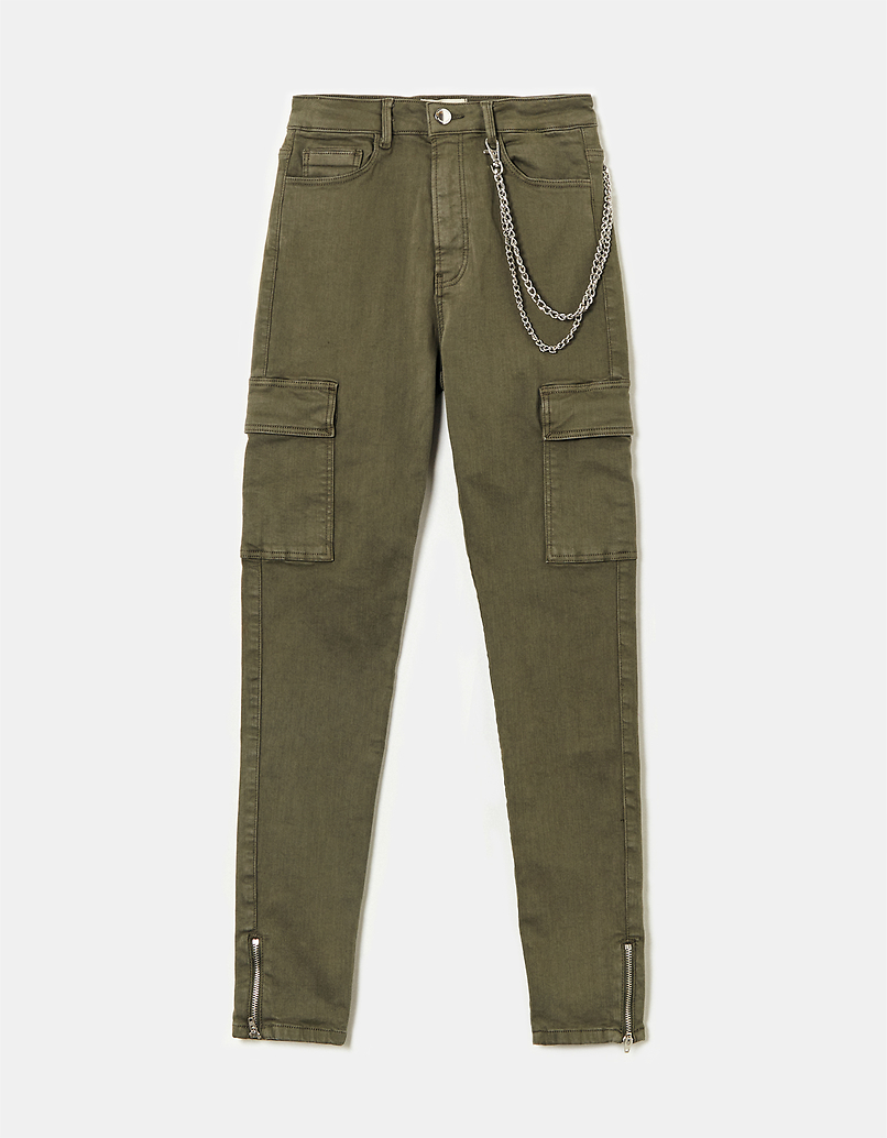 Khaki Hosen Fur Damen